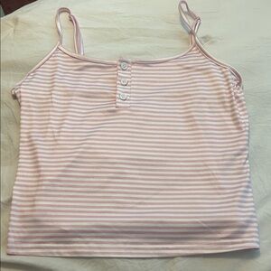 Striped Pink Women's Top